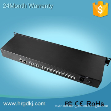 Factory price 16 port pots (rj11) phone line over fiber converter for digital telephone transmission system